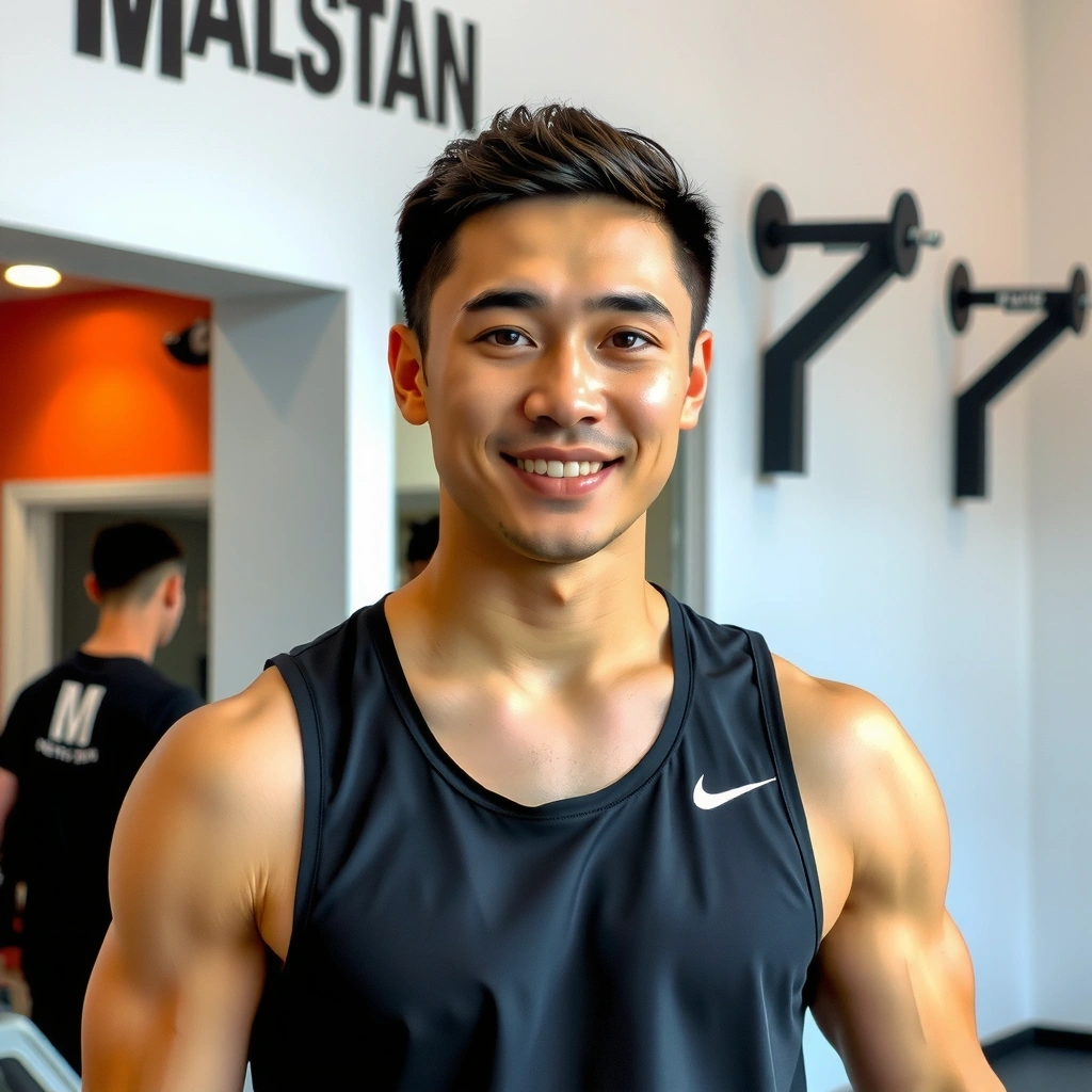 Portrait of Michael Chen, a fitness expert